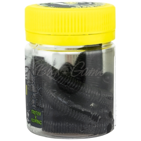 Червь TERUKI Roy 6,5 см (7 шт.) зап. сыр цв. Black фото 1