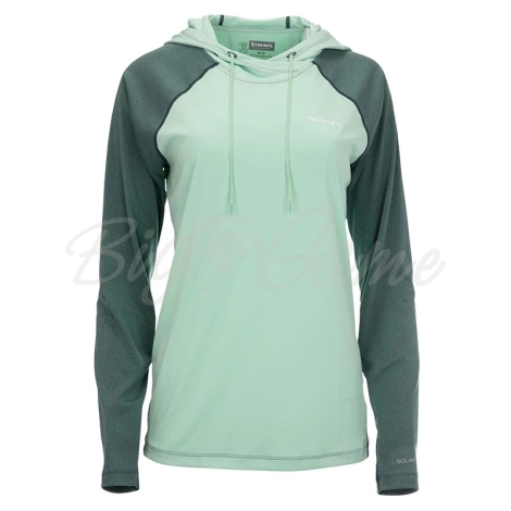 Термокофта SIMMS Women's Bugstopper SolarFlex Hoody цвет Opal Heather фото 1