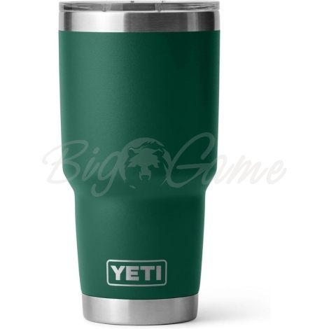 Термокружка YETI Rambler Tumbler w/Magslider Lid 887 цвет Black Forest Green фото 1