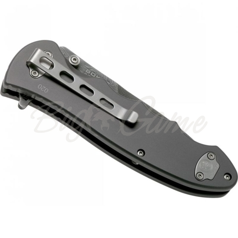 Нож складной BOKER Leopard-Damast III Collection дамасская сталь рукоять сплав AlMgSi1 цв. Черный фото 5