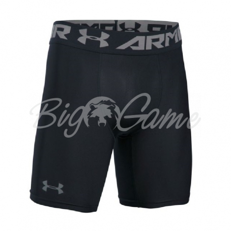 Боксеры UNDER ARMOUR HeatGear Armour 2.0 Compression Short цвет Black / Graphite фото 1