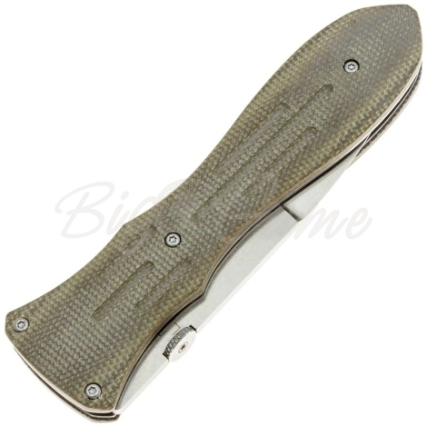 Нож складной полуавтоматический BOKER Atropos сталь VG-10 рукоять Микарта цв. Зеленый фото 2