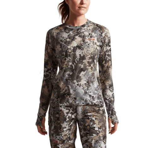 Термокофта SITKA WS Core Merino 120 LS Crew цвет Optifade Elevated II фото 5