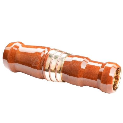 Манок на белолобого гуся D.E.D CUSTOM CALLS Зов вдовы Call of widow Short barrel (делрин) цв. Карамельный фото 3