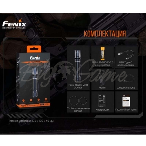 Фонарь тактичекий FENIX TK20R V2.0 фото 10