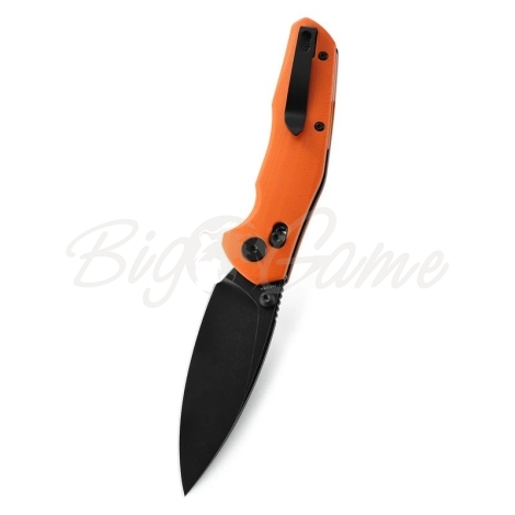 Нож складной BESTECH Ronan 14C28N рукоять стеклотекстолит G10 цв. Оранжевый / Черный фото 4