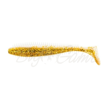 Виброхвост FOX RAGE Spikey Shad 12 см (5 шт.) цв. Gold Glitter фото 1