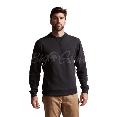 Толстовка SITKA Essential Crew Sweatshirt цвет Black фото 7