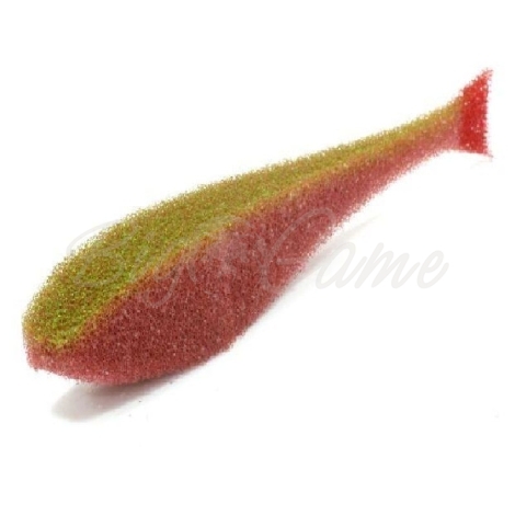 Поролоновая рыбка LEX Classic Fish NO 11 BLB (кирпичное тело / салатовая спина / красный хвост) фото 1