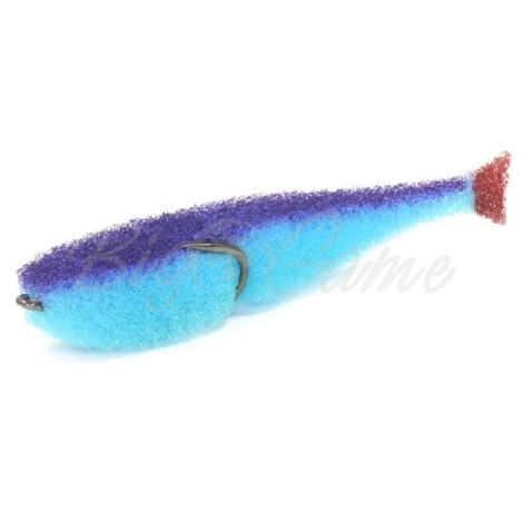 Поролоновая рыбка LEX Classic Fish CD 7 BLPB (синее тело / фиолетовая спина / красный хвост) фото 1