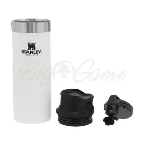 Термокружка STANLEY Classic The Trigger Action Travel Mug цвет Белый фото 4