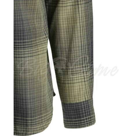 Рубашка KING'S Modern Button Flannel цвет Olive Plaid фото 4