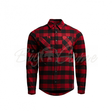 Рубашка SITKA Riser Work Shirt цвет Brick / Black Buffalo фото 1