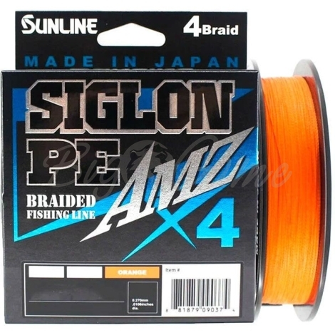 Плетенка SUNLINE Siglon PEX4 AMZ 150 м цв. оранжевый 0,209 мм фото 1