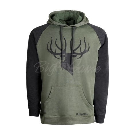 Толстовка KING'S Logo Triblend Fleece Hoodie цвет Olive / Charcoal фото 1