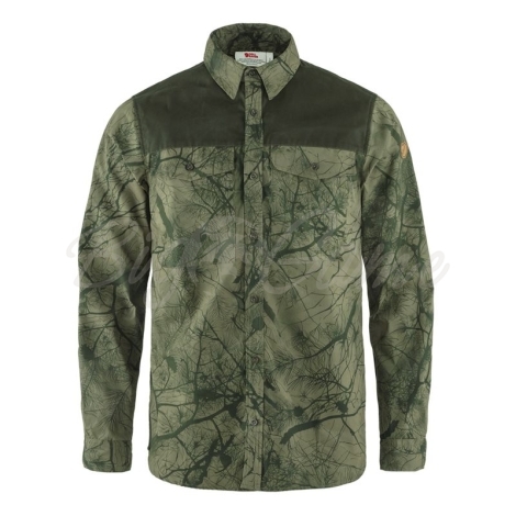 Рубашка FJALLRAVEN Varmland G-1000 Shirt M цвет Green Camo-Deep Forest фото 1