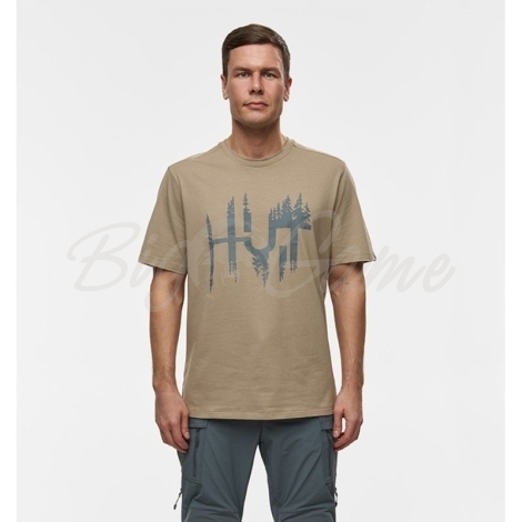 Футболка H.U.T. Kangas цвет бежевый фото 7