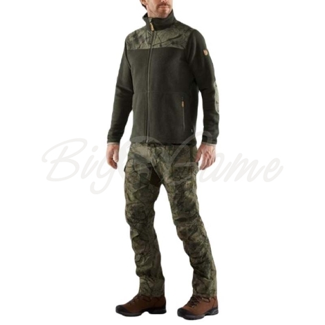 Жакет FJALLRAVEN Lappland Fleece M цвет Green-Green Camo фото 5