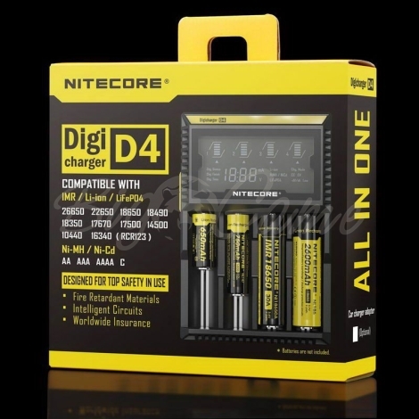 Зарядное устройство NITECORE Digicharger D4. Универсальная на 4 АКБ фото 2