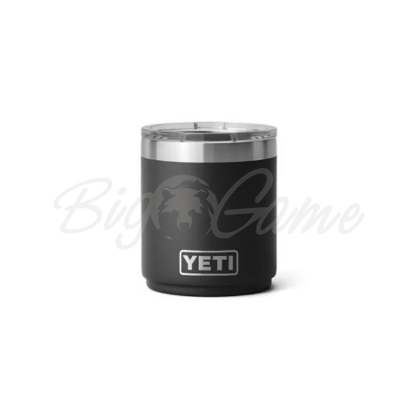 Термостакан YETI Rambler Stackable Lowball CL w/Magslider Lid 296 цвет Black фото 1