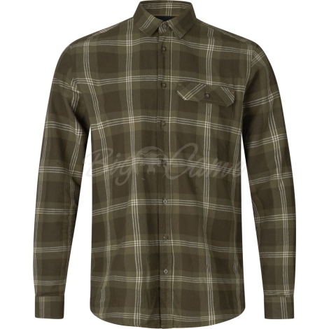 Рубашка SEELAND Highseat Shirt цвет Pine green check фото 1