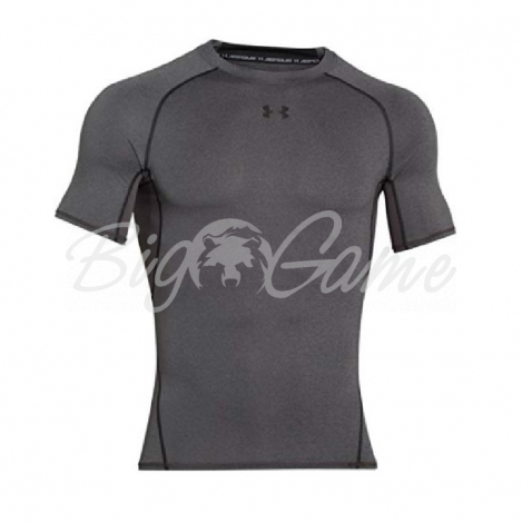 Термокофта UNDER ARMOUR HeatGear Armour Compression LS цвет Carbon Heather / Black фото 1