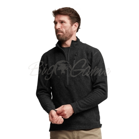 Толстовка SITKA Snowcrest Half-Zip Fleece Pullover цвет Black Heather фото 5