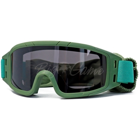 Очки баллистические SHOTTIME Puma защитная ANSI Z87.1 UV400 цв. оправы зелёный, линзы - прозрачная,желтая, серая фото 6