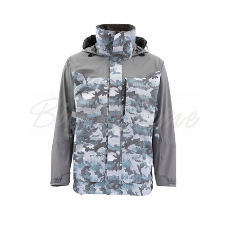 Куртка SIMMS Challenger Jacket '20 цвет Hex Flo Camo Grey Blue фото 2