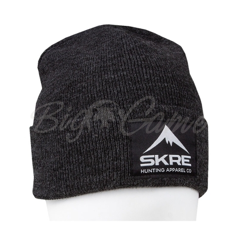 Шапка SKRE Cuffed Beanie цвет темно-серый фото 1