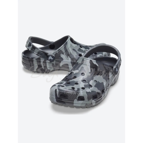 Сабо CROCS Classic Printed Camo Clog цвет Серый камуфляж фото 2