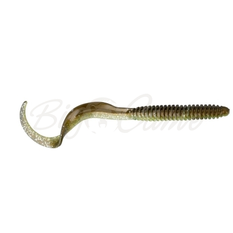 Приманка SAVAGE GEAR LB Rib Worm 110 мм (8 шт.) цв. Green Silver фото 1