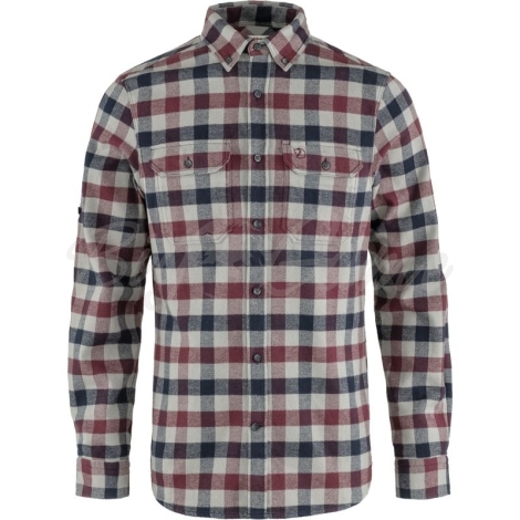 Рубашка FJALLRAVEN Skog Shirt M цвет Dark Garnet-Fog фото 1