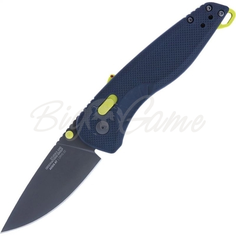 Нож автоматический SOG Aegis Mk3 Indigo-Acid сталь D2 рукоять GRN цв. Индиго фото 1