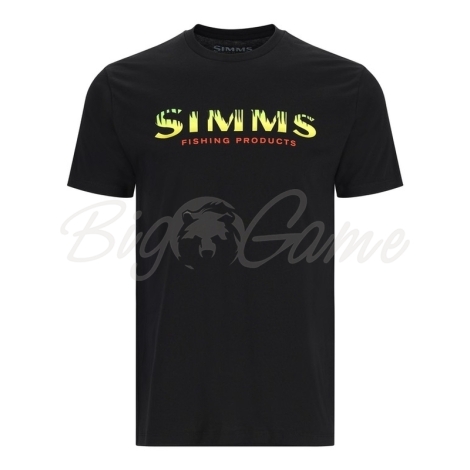 Футболка SIMMS Logo T-Shirt цвет Black Neon фото 1