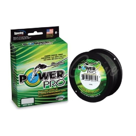 Плетенка POWER PRO Downrigger B. 91,44 м цв. Moss Green (Зеленый) 0,76 мм фото 1