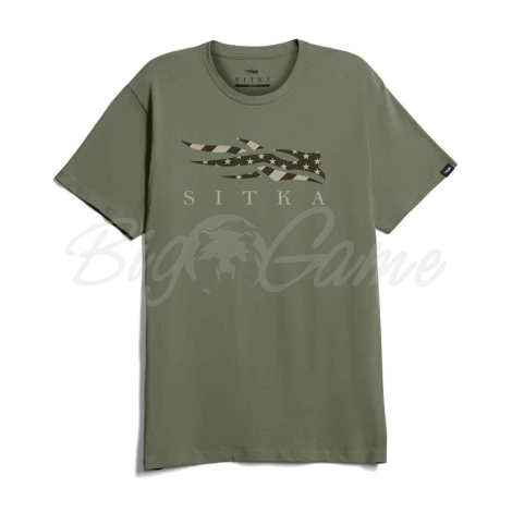 Футболка SITKA Icon Tee цвет Olive Green фото 1
