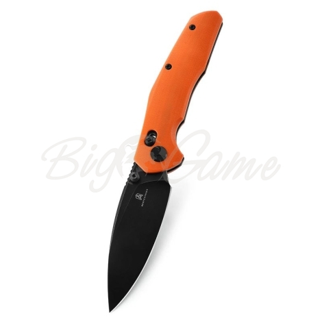 Нож складной BESTECH Ronan 14C28N рукоять стеклотекстолит G10 цв. Оранжевый / Черный фото 1