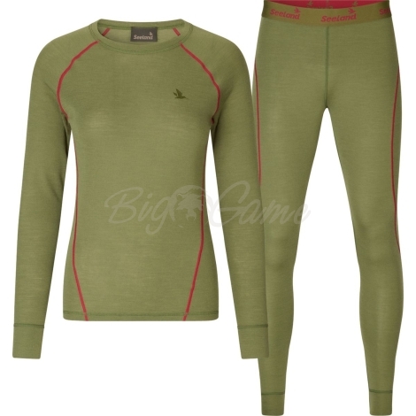 Комплект термобелья SEELAND Hawker Base Layer Women цвет Capulet Olive фото 1