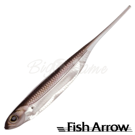 Слаг FISH ARROW Flash J 4" (5 шт.) цв. #07 (Wakasagi/Silver) фото 1