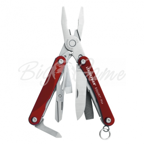 Мультитул LEATHERMAN Squirt PS4 цв. красный фото 1