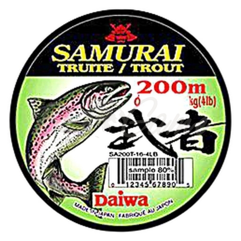 Леска DAIWA Samurai Trout 200 м 0,18 мм фото 1