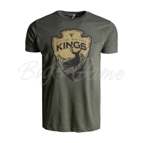 Футболка KING'S Arrowhead Tee цвет Heather Military Green фото 1