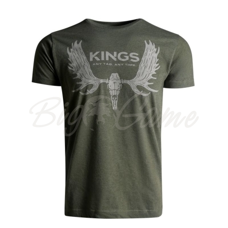 Футболка KING'S Paddle Tee цвет Heather Military Green фото 1