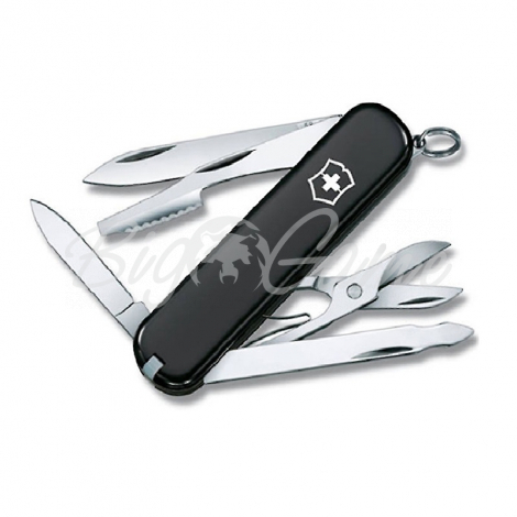Нож VICTORINOX Executive 74мм 10 функций цв. черный фото 1