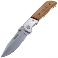 Нож складной полуавтоматический BOKER Forest Ranger сталь 7Cr17MOV рукоять Дерево цв. Коричневый