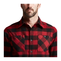 Рубашка SITKA Riser Work Shirt цвет Brick / Black Buffalo превью 3