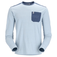 Кофта SIMMS Henry's Fork Crew цвет Sky Heather/Navy Heather