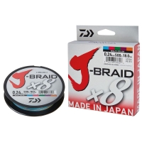 Плетенка DAIWA J-Braid X8 300 м цв. разноцветный 0,51 мм