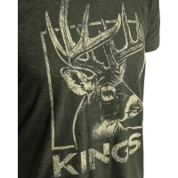 Футболка KING'S Ten Pointer Tee цвет Heather Military Green превью 3